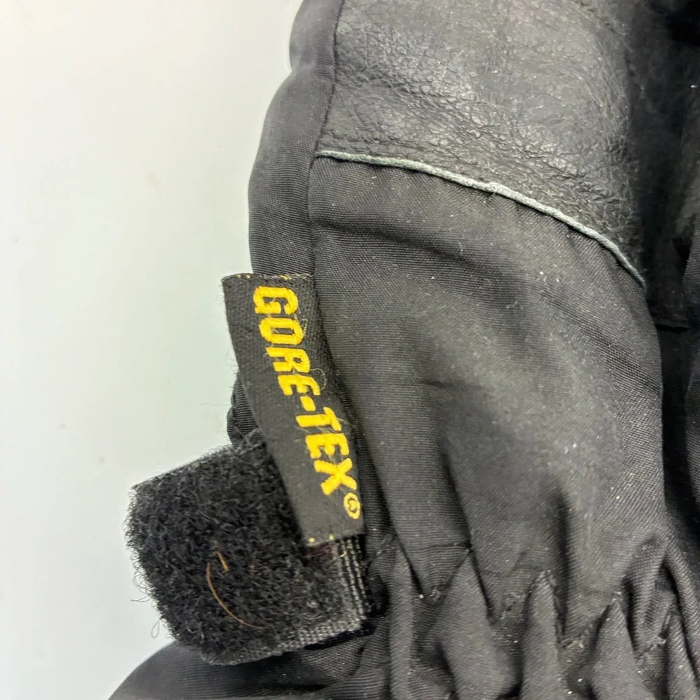 Kombi Gore-Tex Primaloft Insulated Winter Gloves Womens Large Black Leather Palm